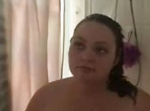 Son hides camera and watches stepmom in the shower