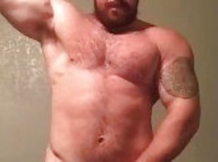 Hot Hung Bodybuilder Naked Flexing Big Dick